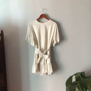 White Linen Summer Dress, playful, clean & light
